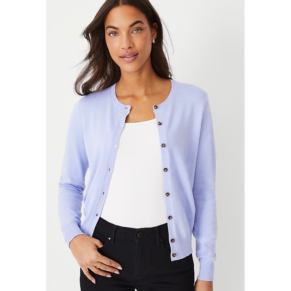 NWT Ann Taylor Size M Ann Cardigan Lavender